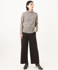PHQAI74220 GEORGES RECH(小さいサイズ)(メゾン ドゥ サンク)  [日本製]デュアルウォームロングパンツ ブラウン