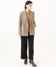 PHQAI74220 GEORGES RECH(小さいサイズ)(メゾン ドゥ サンク)  [日本製]デュアルウォームロングパンツ ブラウン