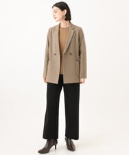 PHQAI74220 GEORGES RECH(小さいサイズ)(メゾン ドゥ サンク)  [日本製]デュアルウォームロングパンツ ブラウン