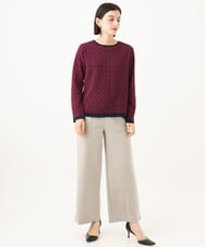 PHQAI74220 GEORGES RECH(小さいサイズ)(メゾン ドゥ サンク)  [日本製]デュアルウォームロングパンツ ブラウン