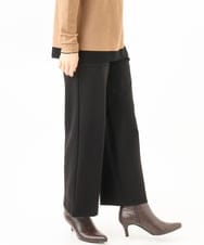 PHQAI74220 GEORGES RECH(小さいサイズ)(メゾン ドゥ サンク)  [日本製]デュアルウォームロングパンツ ブラック