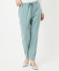 PHQEB19190 GEORGES RECH(小さいサイズ)(メゾン ドゥ サンク)  [日本製]カットジョーゼットセンタープレスイージーパンツ グリーン