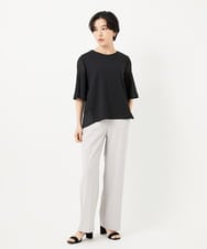 PHQGA50190 GEORGES RECH(小さいサイズ)(メゾン ドゥ サンク)  [日本製/UVカット/吸水速乾]サーラドライワイドストレートパンツ ライトグレー