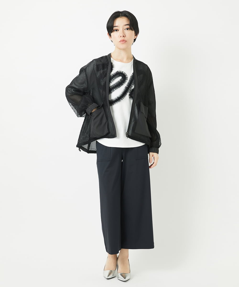 PHQGC85190 GEORGES RECH(小さいサイズ)(メゾン ドゥ サンク) [新色追加] [日本製/多機能素材]ジャージーガウチョパンツ ライトグレーA