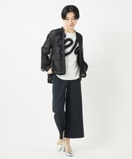 PHQGC85190 GEORGES RECH(小さいサイズ)(メゾン ドゥ サンク) [新色追加] [日本製/多機能素材]ジャージーガウチョパンツ ライトグレーA