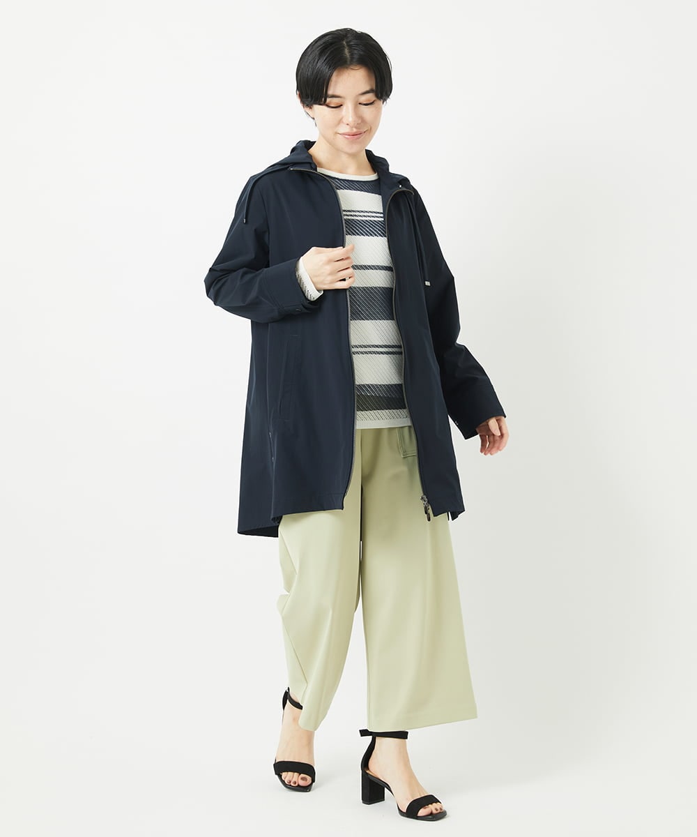 PHQGC85190 GEORGES RECH(小さいサイズ)(メゾン ドゥ サンク) [新色追加] [日本製/多機能素材]ジャージーガウチョパンツ ライトグレーA