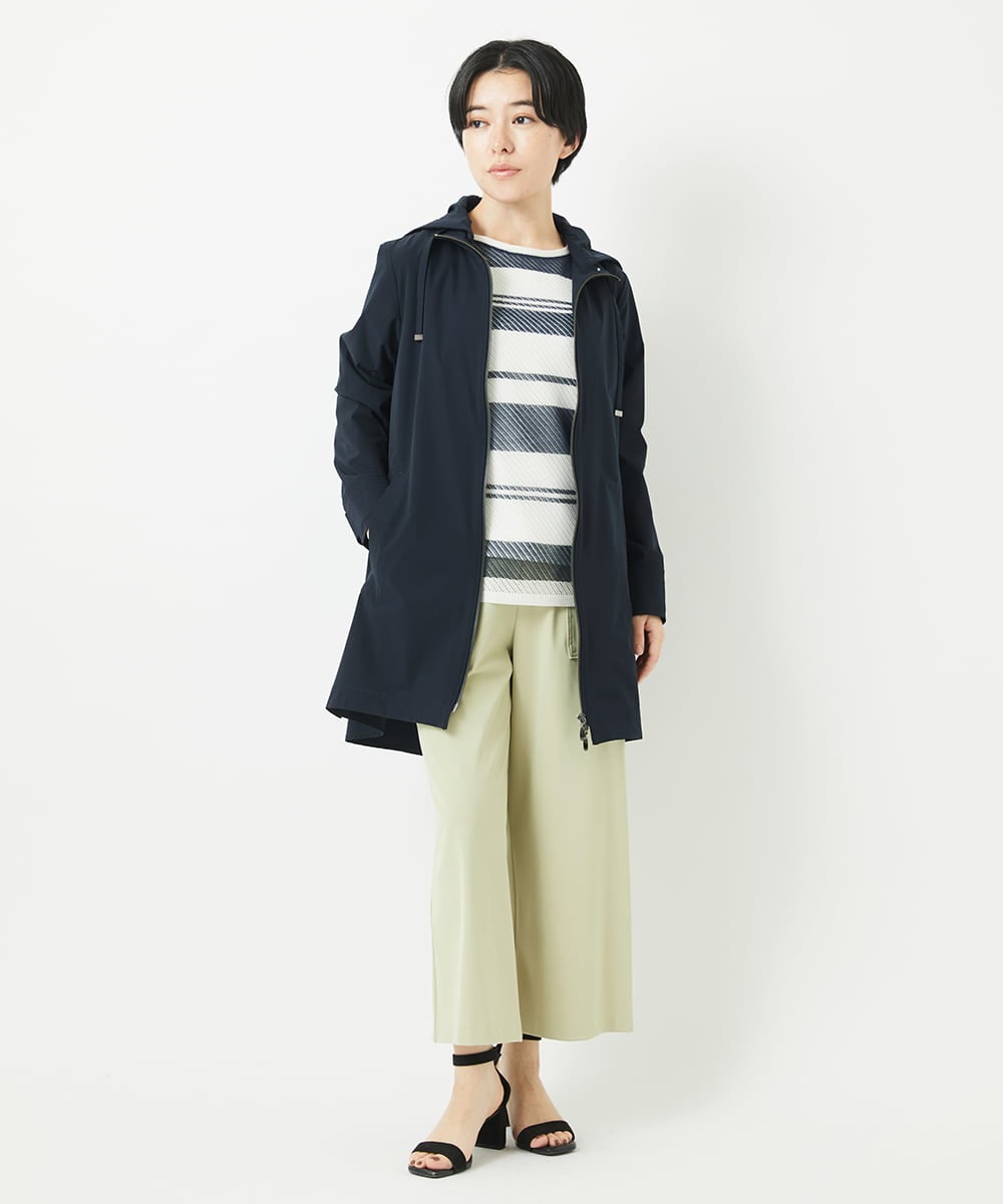 PHQGC85190 GEORGES RECH(小さいサイズ)(メゾン ドゥ サンク) [新色追加] [日本製/多機能素材]ジャージーガウチョパンツ ライトグレーA