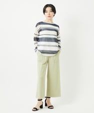 PHQGC85190 GEORGES RECH(小さいサイズ)(メゾン ドゥ サンク) [新色追加] [日本製/多機能素材]ジャージーガウチョパンツ ライトグレーA