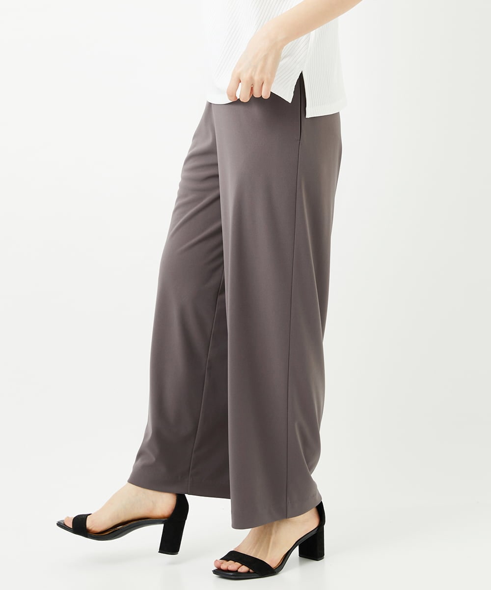 PHQGD11210 GEORGES RECH(小さいサイズ)(メゾン ドゥ サンク)  [セットアップ対応]ドライタッチジャージーワイドストレートパンツ ベージュ