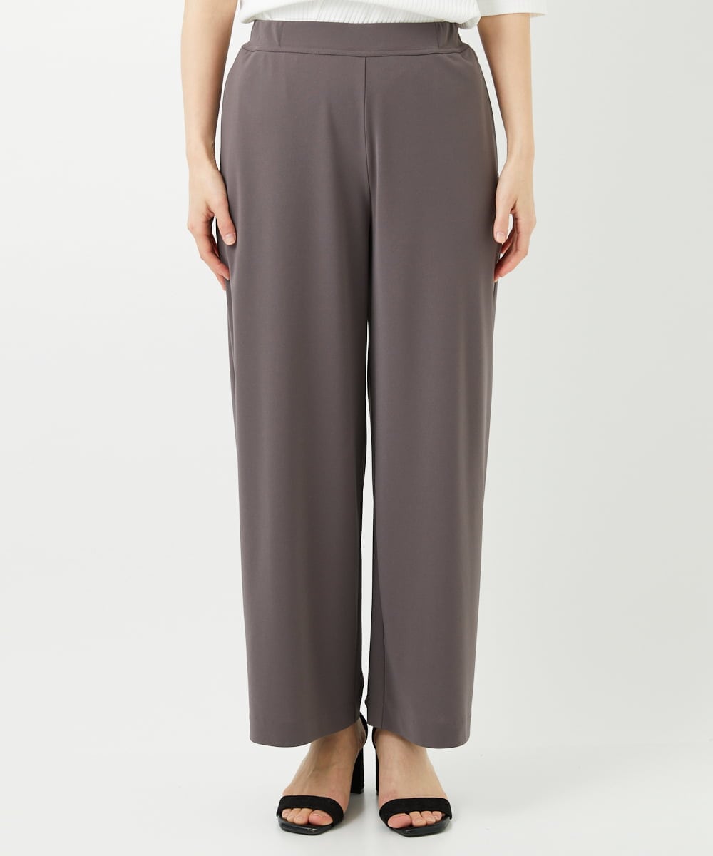 PHQGD11210 GEORGES RECH(小さいサイズ)(メゾン ドゥ サンク)  [セットアップ対応]ドライタッチジャージーワイドストレートパンツ ベージュ