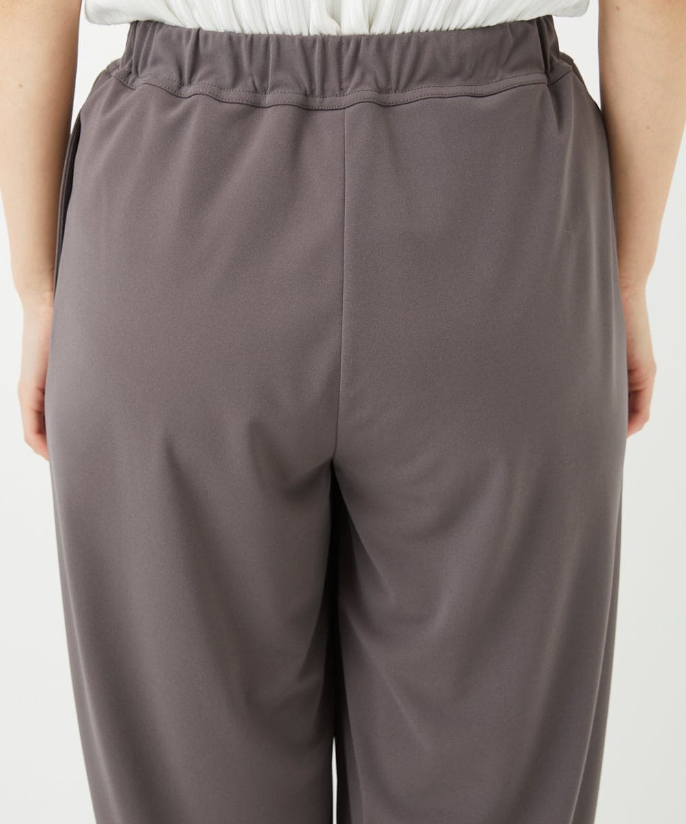 PHQGD11210 GEORGES RECH(小さいサイズ)(メゾン ドゥ サンク)  [セットアップ対応]ドライタッチジャージーワイドストレートパンツ ベージュ