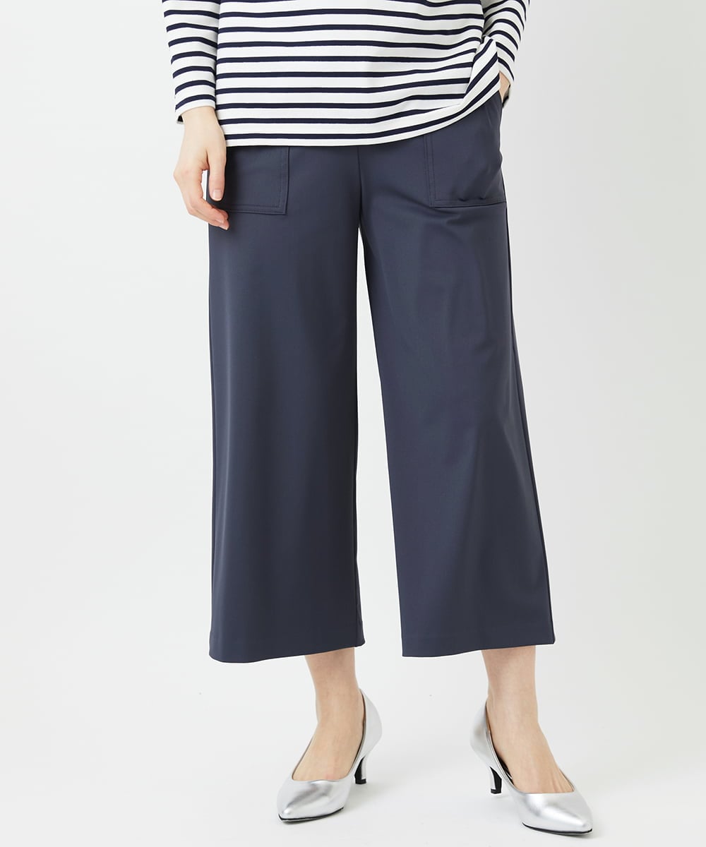 PHQGF85190 GEORGES RECH(小さいサイズ)(メゾン ドゥ サンク) [新色追加][日本製/多機能素材]ジャージーガウチョパンツ ライトグレー