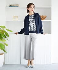 PHQGF85190 GEORGES RECH(小さいサイズ)(メゾン ドゥ サンク) [新色追加][日本製/多機能素材]ジャージーガウチョパンツ ライトグレー