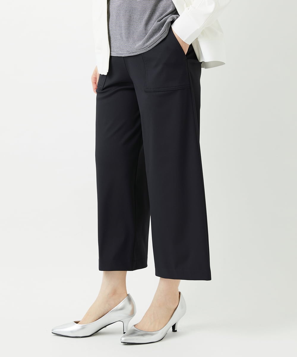 PHQGF85190 GEORGES RECH(小さいサイズ)(メゾン ドゥ サンク) [新色追加][日本製/多機能素材]ジャージーガウチョパンツ ライトグレー