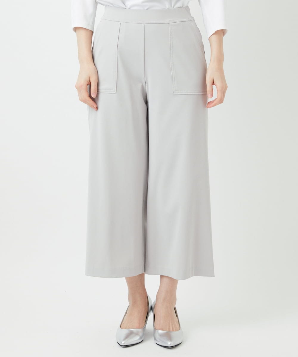 PHQGF85190 GEORGES RECH(小さいサイズ)(メゾン ドゥ サンク) [日本製/多機能素材]ジャージーガウチョパンツ ライトグレー