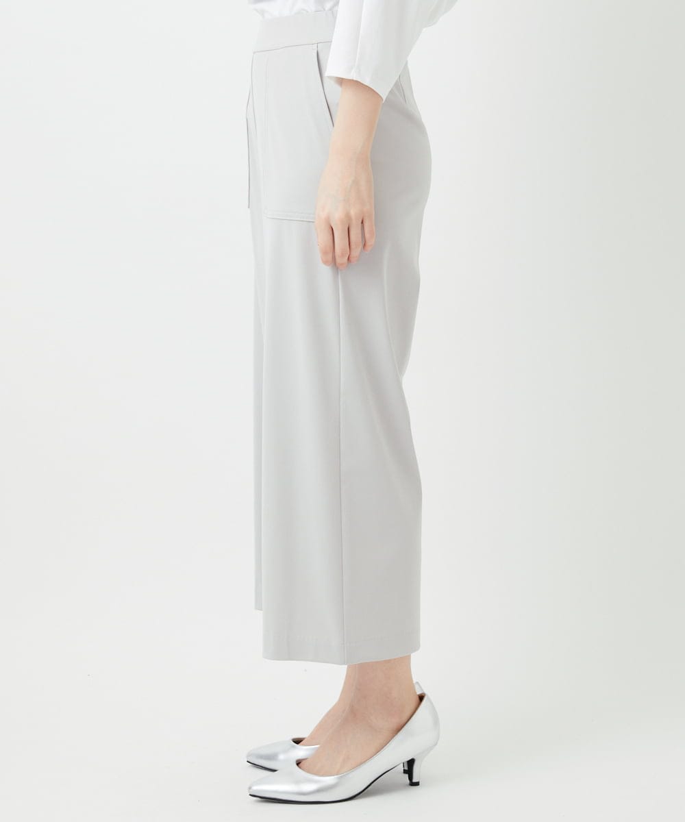 PHQGF85190 GEORGES RECH(小さいサイズ)(メゾン ドゥ サンク) [日本製/多機能素材]ジャージーガウチョパンツ ライトグレー