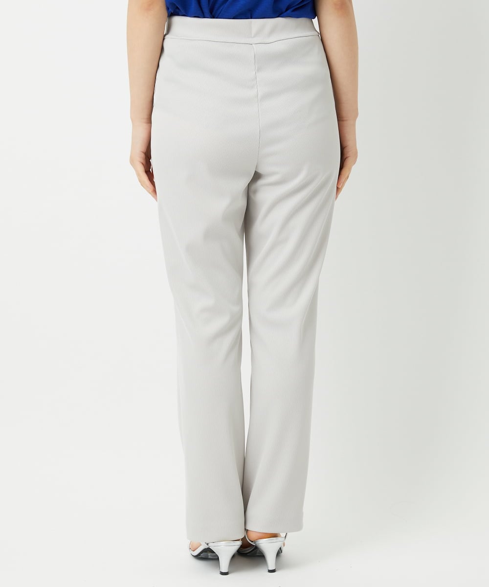 PHQHE71160 GEORGES RECH(小さいサイズ)(メゾン ドゥ サンク)  [日本製]ストレートリブパンツ ライトグレー