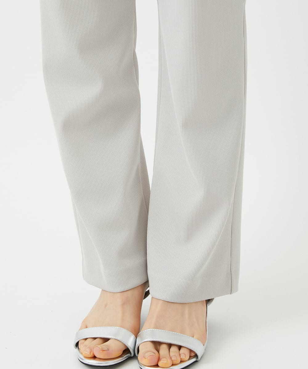 PHQHE71160 GEORGES RECH(小さいサイズ)(メゾン ドゥ サンク)  [日本製]ストレートリブパンツ ライトグレー