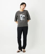 PHQHE71160 GEORGES RECH(小さいサイズ)(メゾン ドゥ サンク)  [日本製]ストレートリブパンツ ライトグレー