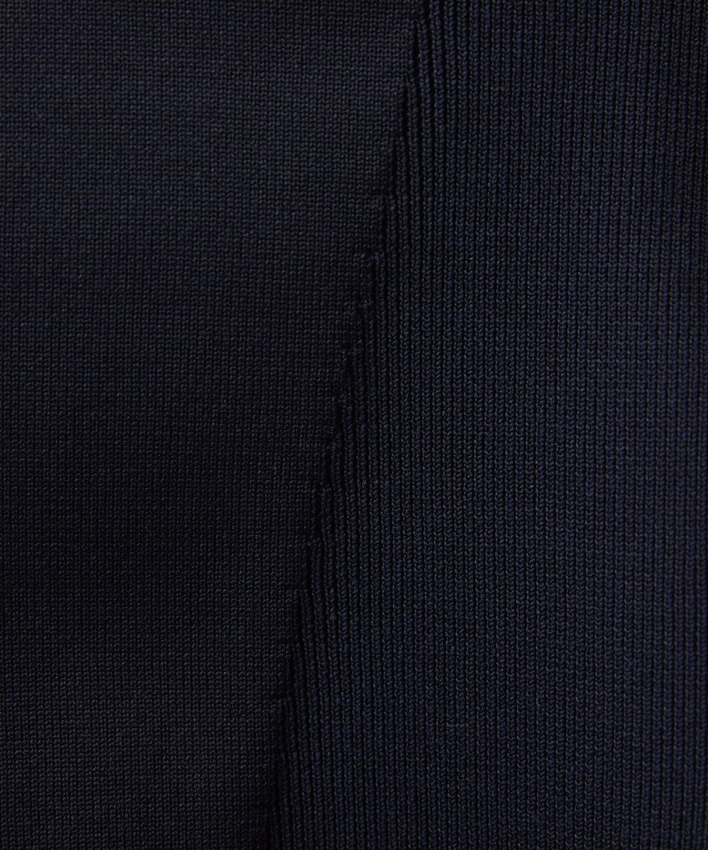 PHSAA46270 GEORGES RECH(小さいサイズ)(メゾン ドゥ サンク) プレーティングニットブルゾン ネイビー