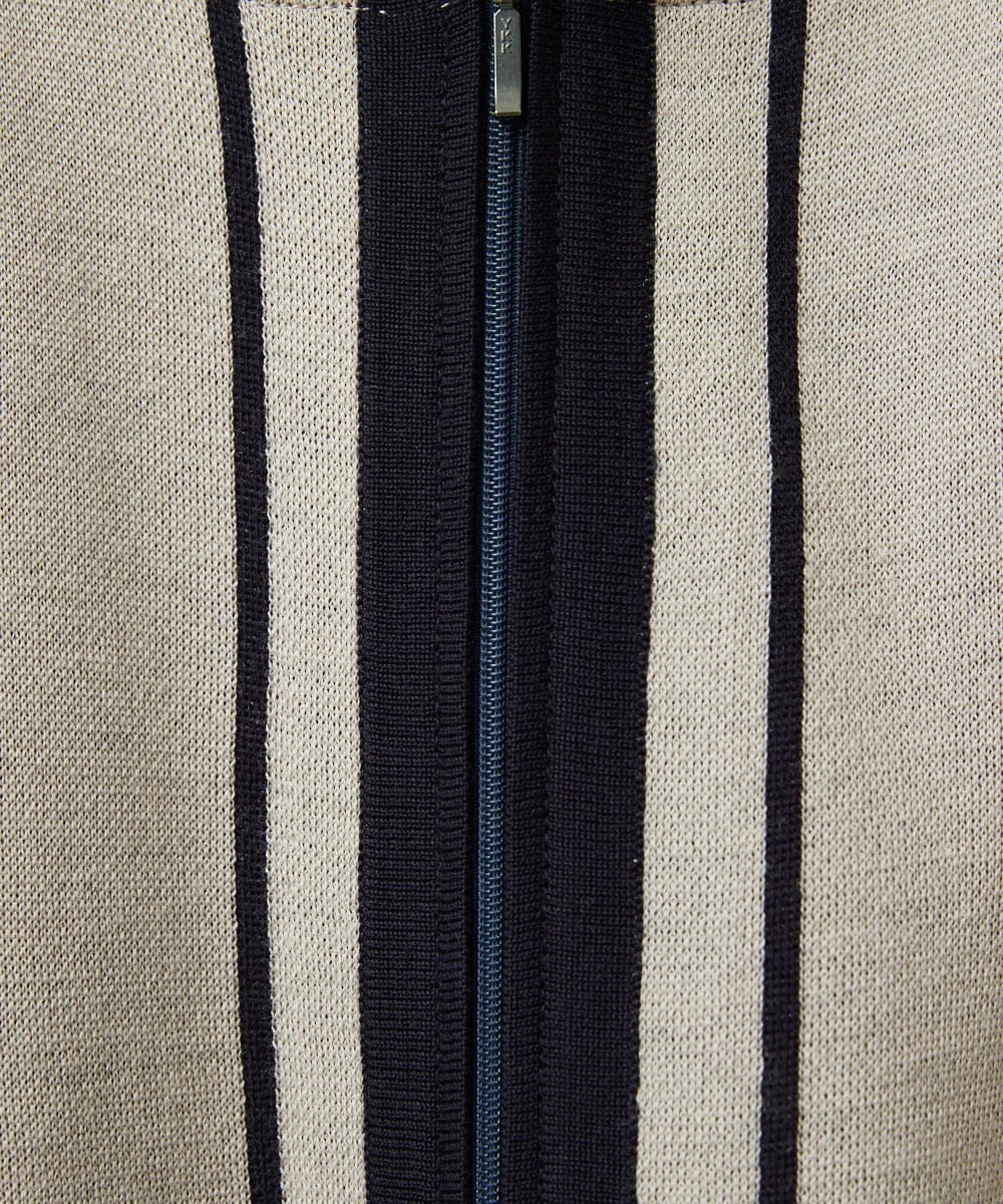 PHSAD03330 GEORGES RECH(小さいサイズ)(メゾン ドゥ サンク) ダブルジャカードニットポンチョ ベージュ