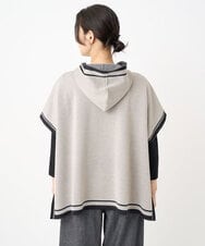 PHSAD03330 GEORGES RECH(小さいサイズ)(メゾン ドゥ サンク) ダブルジャカードニットポンチョ ベージュ