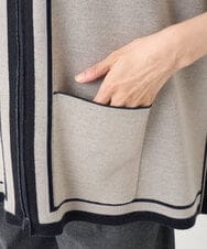 PHSAD03330 GEORGES RECH(小さいサイズ)(メゾン ドゥ サンク) ダブルジャカードニットポンチョ ベージュ