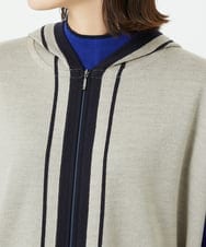 PHSAD03330 GEORGES RECH(小さいサイズ)(メゾン ドゥ サンク) ダブルジャカードニットポンチョ ベージュ