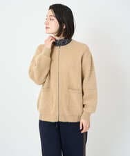 PHSAD21330 GEORGES RECH(小さいサイズ)(メゾン ドゥ サンク) フェザーヤーンリバーカーディガン ベージュ