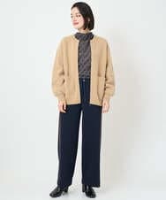 PHSAD21330 GEORGES RECH(小さいサイズ)(メゾン ドゥ サンク) フェザーヤーンリバーカーディガン ベージュ