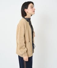 PHSAD21330 GEORGES RECH(小さいサイズ)(メゾン ドゥ サンク) フェザーヤーンリバーカーディガン ベージュ