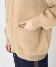 PHSAD21330 GEORGES RECH(小さいサイズ)(メゾン ドゥ サンク) フェザーヤーンリバーカーディガン ベージュ