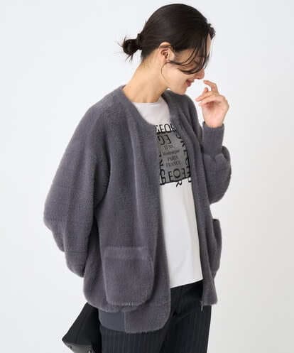 PHSAD21330  フェザーヤーンリバーカーディガン
