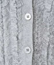 PHSAD36250 GEORGES RECH(小さいサイズ)(メゾン ドゥ サンク) ラメジャガードシャギーニットベスト ライトグレー