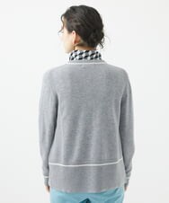 PHSCA07250 GEORGES RECH(小さいサイズ)(メゾン ドゥ サンク) [アンサンブル対応]メリノウールカーディガン ライトグレー