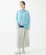 PHSCA07250 GEORGES RECH(小さいサイズ)(メゾン ドゥ サンク) [アンサンブル対応]メリノウールカーディガン ライトグレー