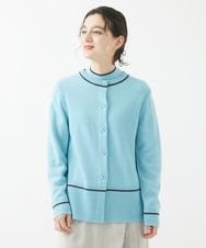 PHSCA07250 GEORGES RECH(小さいサイズ)(メゾン ドゥ サンク) [アンサンブル対応]メリノウールカーディガン ライトグレー