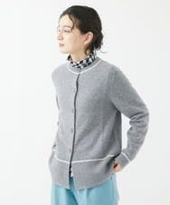 PHSCA07250 GEORGES RECH(小さいサイズ)(メゾン ドゥ サンク) [アンサンブル対応]メリノウールカーディガン ライトグレー