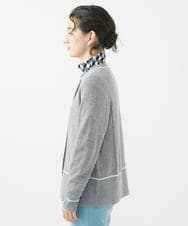 PHSCA07250 GEORGES RECH(小さいサイズ)(メゾン ドゥ サンク) [アンサンブル対応]メリノウールカーディガン ライトグレー