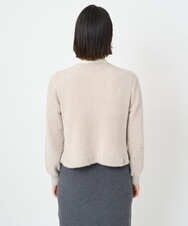 PHSCD51250 GEORGES RECH(小さいサイズ)(メゾン ドゥ サンク) メタリックシャギーショートカーディガン ベージュ