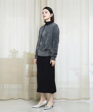 PHSCD51250 GEORGES RECH(小さいサイズ)(メゾン ドゥ サンク) メタリックシャギーショートカーディガン ベージュ