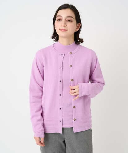 PHSCD57230 GEORGES RECH(小さいサイズ) [アンサンブル対応]メリノウールカラーカーディガン