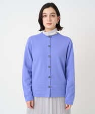 PHSCD57230 GEORGES RECH(小さいサイズ)(メゾン ドゥ サンク) [アンサンブル対応]メリノウールカラーカーディガン ブルー