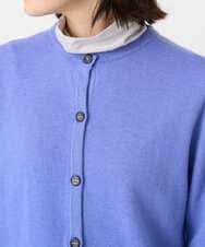 PHSCD57230 GEORGES RECH(小さいサイズ)(メゾン ドゥ サンク) [アンサンブル対応]メリノウールカラーカーディガン ブルー