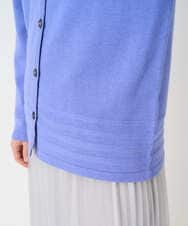 PHSCD57230 GEORGES RECH(小さいサイズ)(メゾン ドゥ サンク) [アンサンブル対応]メリノウールカラーカーディガン ブルー