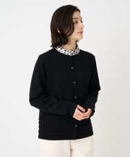 PHSCD57230 GEORGES RECH(小さいサイズ)(メゾン ドゥ サンク) [アンサンブル対応]メリノウールカラーカーディガン ブルー