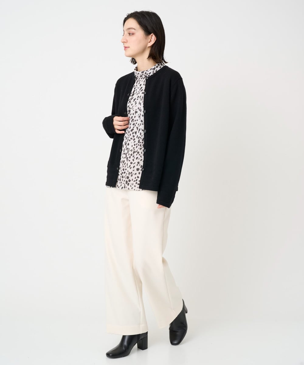 PHSCD57230 GEORGES RECH(小さいサイズ)(メゾン ドゥ サンク) [アンサンブル対応]メリノウールカラーカーディガン ブルー