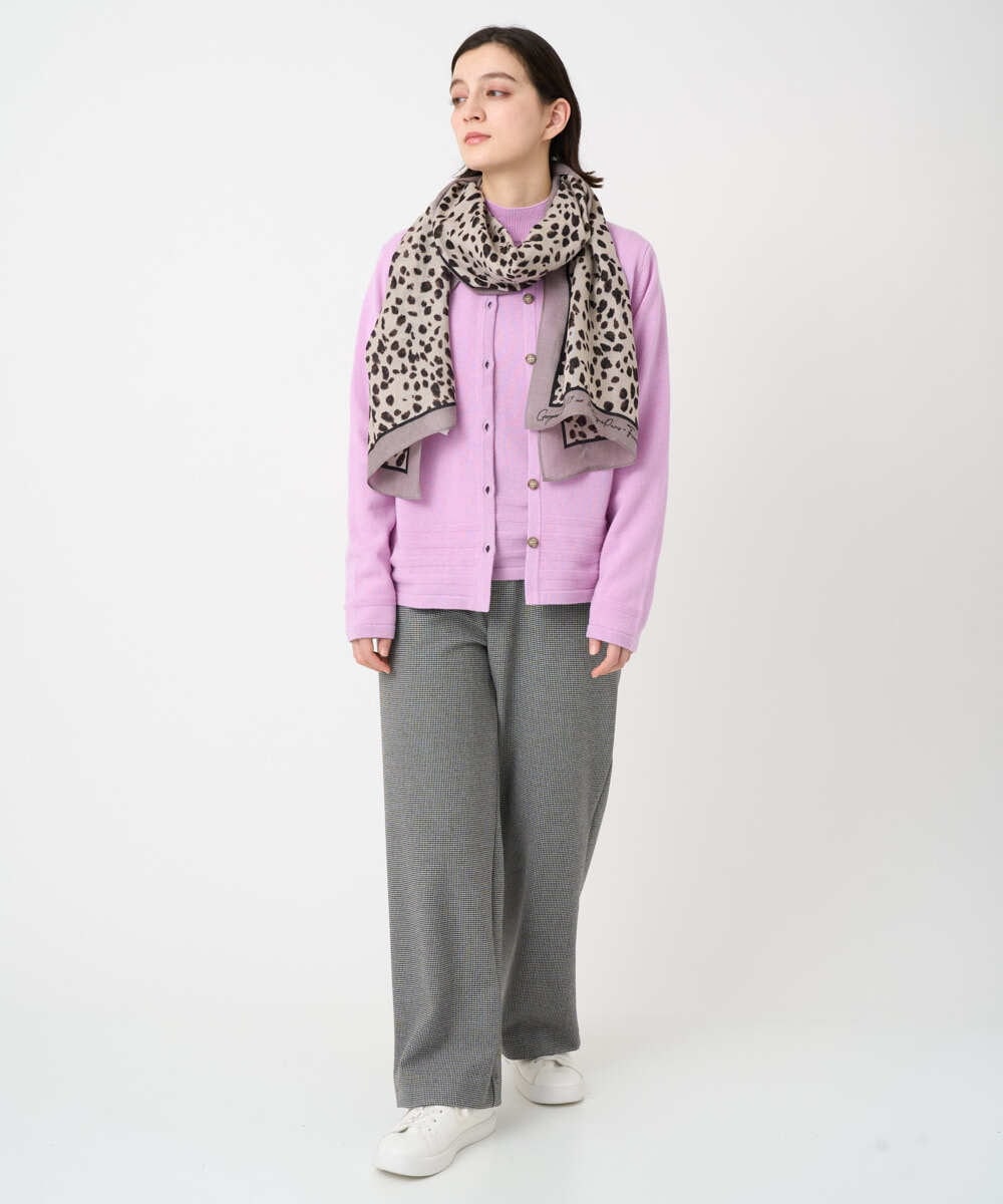 PHSCD57230 GEORGES RECH(小さいサイズ)(メゾン ドゥ サンク) [アンサンブル対応]メリノウールカラーカーディガン ブルー