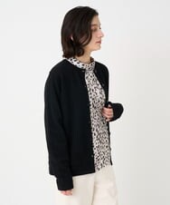 PHSCD57230 GEORGES RECH(小さいサイズ)(メゾン ドゥ サンク) [アンサンブル対応]メリノウールカラーカーディガン ブルー