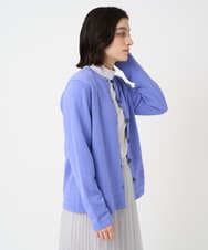 PHSCD57230 GEORGES RECH(小さいサイズ)(メゾン ドゥ サンク) [アンサンブル対応]メリノウールカラーカーディガン ブルー